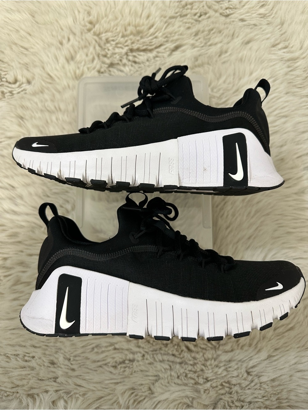 Nike Women’s Black and White Metcon Sneakers